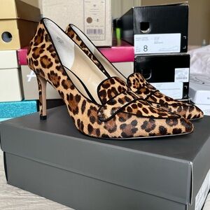 Ann Taylor Leopard Loafer Pumps